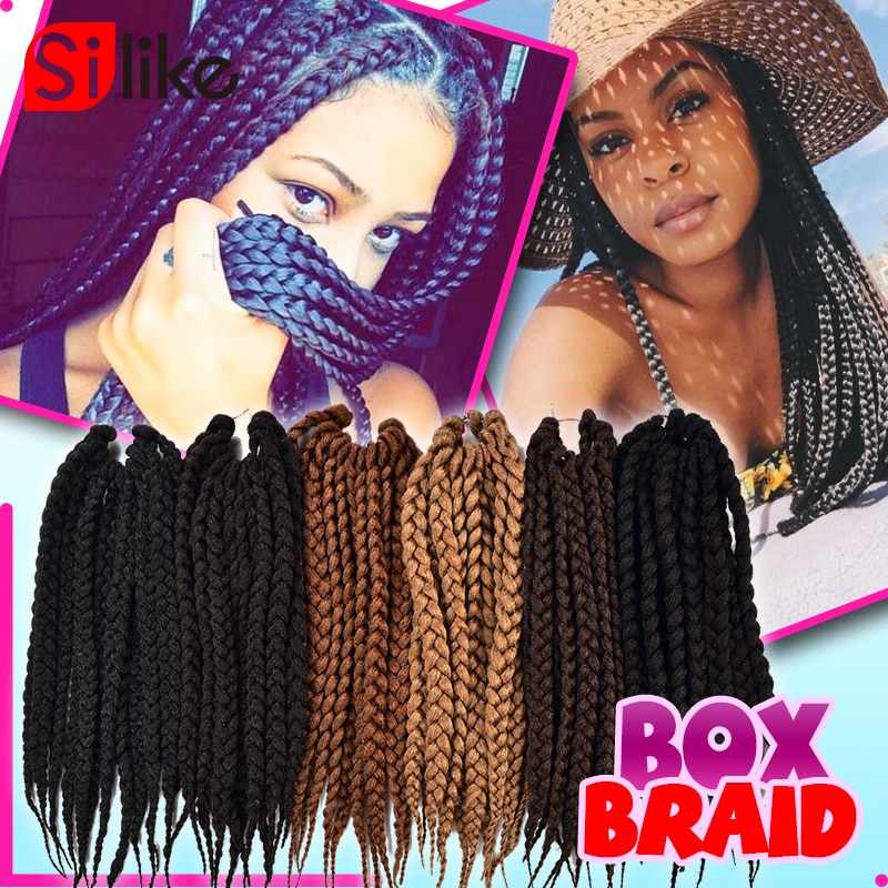 Silike 22 inch crochet box braids 12 strands ռ 극̵  θ ũ 극̵ ũ  ߰  ͽټ